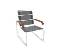 Thonet Chaise longue S 35 N All Seasons - blanc pur RAL 9010 - noir