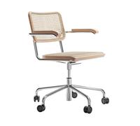Thonet Chaise S 64 VDR "Atelier" - chromé - Hêtre laqué clair