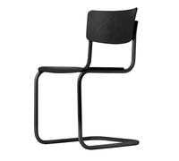 Thonet S 43 Chaise Cantilever Noir/Hêtre Teinté Noir