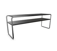 THONET table basse B 10/1 (Black - Hêtre I and acier chromée)