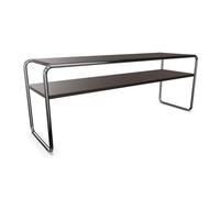 THONET table basse B 10/1 (Dark brown - Hêtre I and acier chromée)