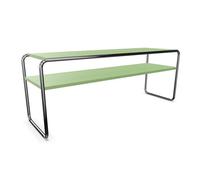 THONET table basse B 10/1 (Reed green - Hêtre II and acier chromée)