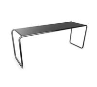 THONET table basse B 10 (Black grey RAL 7021 - Hêtre II and acier chromée)