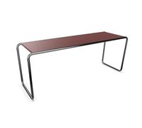 THONET table basse B 10 (Rust red - Hêtre II and acier chromée)