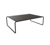 THONET table basse B 20 B (Noir RAL 9005 - Frêne laqué à pores ouverts et acier noir opaque)