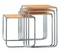 Thonet Table d'appoint B 9 - Décapé nature - a (45 x 45 x 39 cm)