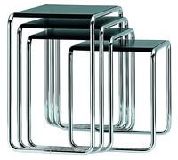 Thonet Table d'appoint B 9 - Décapé, marron foncé - b (52 x 50 x 39 cm)