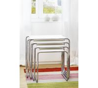 Thonet Table d'appoint B 9 - Verni blanc - d (66 x 60 x 39 cm)