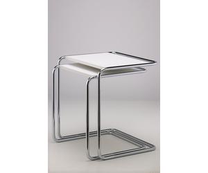 Thonet Table d'appoint B 97 - grand 34,5 x 49,5 cm - Verni blanc