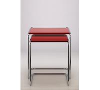 Thonet Table d'appoint B 97 - verni rouge tomate (RAL 3013) - grand 34,5 x 49,5 cm
