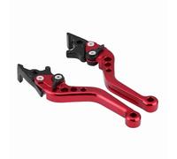 Thonlai 1 Paire de Leviers de Frein de Scooter de Moto en Alliage D'aluminium CNC, Levier de Frein à Double Disque avec Alésage de Pivot usiné avec Précision, pour GY6 XMAX 400 en (Rouge)