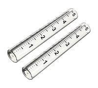 Thonlai 2 Pack 5 Pouces de Verre en Verre Tubes de Mesure, Tubes de Collecte de Précipitations de Remplacement pour Usage du Jardin et de L'arrière-Cour (Seulement des Tubes) (Couleur Assortie)