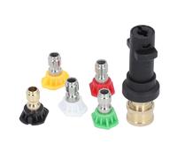 Thonlai Adaptateur de Pistolet de Nettoyeur Haute Pression, Connecteur Rapide en Laiton et ABS 1/4 Po pour Buses, avec Résistance à la Température de 2000 PSI 140F pour Karer K2 K3 K4