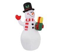 Thonlai Bonhomme de Neige de Noël Gonflable 1,5 M avec Lumière Colorée et