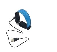 Thonlai Brassards de sécurité LED, Bande Réfléchissante Rechargeable par | Sangle en Nylon, 3 Modes (Flash Lent, Flash Rapide, stable), Résistant aux éclaboussures, Réglable pour Adultes et Enfants,