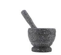 Thonlai Broyeur à Ail Manuel, Ensemble Mortier et Pilon pour Cuisine avec Plastique PP, Conception Ergonomique pour écraser les Pilules D'ail, de Gingembre, D'herbes et D'épices (ThonlailkT-04)