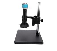 Thonlai Caméra D'inspection Microscope Numérique Caméra D'inspection Industrielle 4K 180X 31MP USB Support Stable de Lumière Annulaire à Double Sortie pour L'identification I (Prise UE)