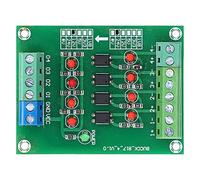 Thonlai Carte D'isolation à Optocoupleur 4 Canaux, Module Convertisseur | Fréquence de Conversion 20 KHz, Matériau PCB, pour L'isolation du Signal et la Conversion PNP en NPN.