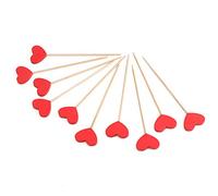 Thonlai Étiquettes de Plantes en Bois 20 Pièces, étiquettes de Jardin en Forme de Cœur Durables Non Toxiques avec Lisse, pour la Décoration du Nom de la Plante du Magasin de Fleurs