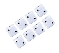 Thonlai Jeu de Dés à 6 Faces, 8 Pièces, Dés de Jeu à Coins Carrés (Blanche) | Matériau Plastique, Résistant aux Chocs, Taille 24x24x24mm, adapté à L'enseignement des Mathématiques et à un Usage