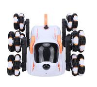 Thonlai Jouet pour Chien Robot AI, Robot Cascadeur à 8 Roues à Commande | Animal Robotique Interactif Intelligent, Commandes Activées par le Son, Mouvement Fluide à 8 Roues, Fonction de
