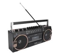 Thonlai Lecteur de Cassettes Bluetooth Rétro, Radio AM FM SW avec Port USB, Convertisseur MP3 Aux in 3,5 Mm, Haut-parleurs Stéréo Intégrés et Fonction D'enregistrement pour (Prise UE)