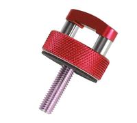 Thonlai Lot de 8 écrous de Fixation pour Toit Rigide, Vis à Serrage Rapide, en Aluminium Billette avec Anneaux de Traction, pour Bronco 2 Portes et 4 Portes à Partir de 2021 (Rouge)