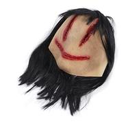 Thonlai Masque Fantôme D'Halloween, Masque de Diable D'horreur Effrayant | Conception Réaliste de Sourire de Sang, Trous pour les Yeux Respirants, Ajustement Confortable pour le Cosplay Adulte, Fête
