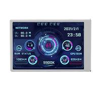 Thonlai Mini Moniteur écran D'affichage écran de Moniteur 3,5 Pouces USB Type C IPS Vue Complète Rotation à 360 ° Exécution Automatique sans Pilote avec CPU GPU RAM Disque Dur sur