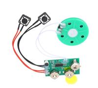 Thonlai Module Vocal Enregistrable, Puce de Carte de Vœux DIY de 4 Minutes | pour L'artisanat de Vacances, les Coffrets Cadeaux, la Gâchette à Bouton, alimenté par Batterie à 3 Boutons, Haut-parleur