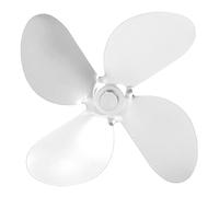 Thonlai Pale de Ventilateur de Poêle, Kit de Remplacement de 4 Pales en Alliage D'aluminium avec Vis à clé Hexagonale, pour la Circulation de la Chaleur de la Cheminée (Argent)