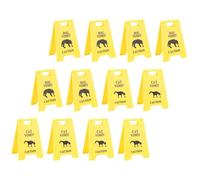 Thonlai Panneau D'avertissement de Vomi de Chien, Panneau D'avertissement de Vomi D'animal de Compagnie, D'alerte de de Chien avec un Design Ludique pour une Utilisat (Jaune)