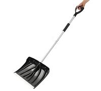 Thonlai Pelle à Neige, Poussoir à Neige Amovible avec Poignée en D et Poignée en Mousse pour Pelleter la, la Glace Pilée, Le Sable et Les Matériaux