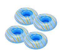 Thonlai Porte-flotteurs Gonflables pour Piscine, Paquet de 10 sous-Verres à | Fabriqué en PVC épais, Facile à Gonfler, Maintient les Canettes Verticales, Convient aux Fêtes au Bord de la piscine.