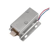 Thonlai Serrure Solénoïde de Petite Taille Cc 12v, pour Serrure D'urgence | Construction en Fer, Direction de Langue Réglable, Mise Sous Tension DC 12 V Ouverte, Verrouillage sécurisé de L'armoire de