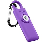 Thopeb Porte-clés alarme personnelle pour femme - Sirène extra forte - Lumière stroboscopique - Sécurité pour les personnes âgées et les femmes - Bleu marine