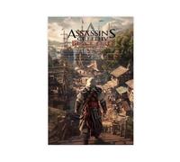 THOPRR Assassin's Creed Poster sur toile avec drapeau noir pour décoration de salon, chambre à coucher (40 x 60 cm)