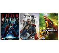 Thor 1-3 Trilogy Complete DVD Collection : Thor / Thor: The Dark World / Thor Ragnarok
