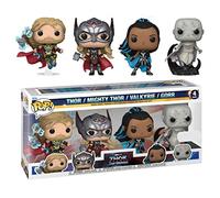 Thor 4 : Love and Thunder Thor, Mighty Thor, Valkyrie & Gorr US Exclusive Pop ! Lot de 4