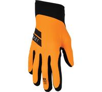 Thor Agile Hero Gants de motocross, noir-orange, taille S pour homme