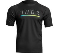 Thor Assist Caliber Maillot vélo à manches courtes, noir, taille L pour homme