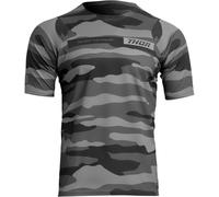 Thor Assist Camo Maillot vélo à manches courtes, gris, Taille XS