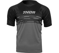 Thor Assist Shiver Maillot vélo, noir/gris, Taille XS