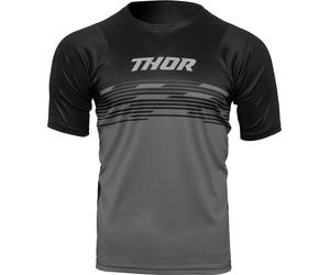 Thor Assist Shiver Maillot vélo, noir/gris, Taille XS