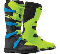 Thor Blitz XP Bottes de motocross, noir-gris-bleu, taille 47 pour homme