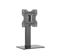 Thor by Labgear Meuble TV Universel avec Support pour téléviseurs LCD/LED/Plasma 58,4 à 109,2 cm Hauteur réglable avec Base en Verre trempé et Gestion des câbles - Charge maximale de 40 kg VESA 200 x