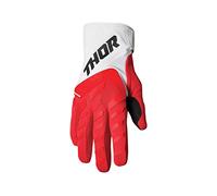 THOR Compatible avec/Remplacement pour Gants Gloves Moto Cross Quad MX Spectrum Rouge/Blanc Taille S- 3330-6838