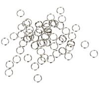 THOR-DARTS Lot de 100 Anneaux à Ressort en Acier Inoxydable argenté pour tiges de fléchettes en PVC/Nylon