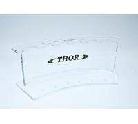 THOR-DARTS Support de fléchettes Arc en acrylique translucide pour 2 jeux de fléchettes avec logo Thor (Clear-Black)
