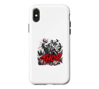 Thor, Dieu du Tonnerre, Viking Nordique, légende de Ragnarok Coque pour iPhone X/XS